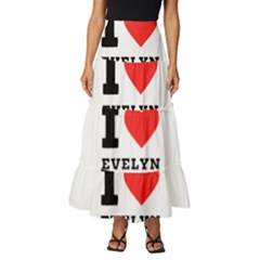 I Love Evelyn Tiered Ruffle Maxi Skirt by ilovewhateva