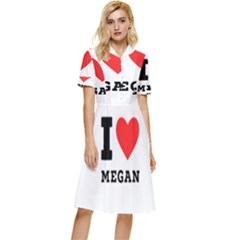 I Love Megan Button Top Knee Length Dress by ilovewhateva