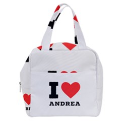 I Love Andrea Boxy Hand Bag by ilovewhateva