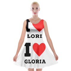 I Love Gloria  Velvet Skater Dress by ilovewhateva