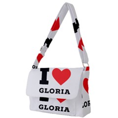 I Love Gloria  Full Print Messenger Bag (l) by ilovewhateva