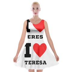 I Love Teresa Velvet Skater Dress by ilovewhateva