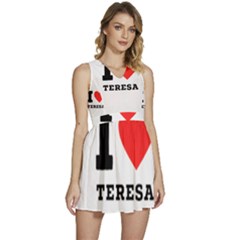 I Love Teresa Sleeveless High Waist Mini Dress by ilovewhateva