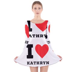 I Love Kathryn Long Sleeve Velvet Skater Dress by ilovewhateva