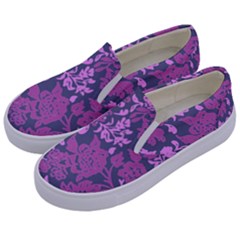 Background Pattern Flower Texture Kids  Canvas Slip Ons by Semog4