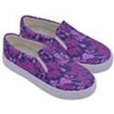 Background Pattern Flower Texture Kids  Canvas Slip Ons View3