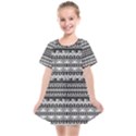 Tribal Zentangle Line Pattern Kids  Smock Dress View1