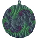 Fractal Floral Background Planetary Round Trivet View2