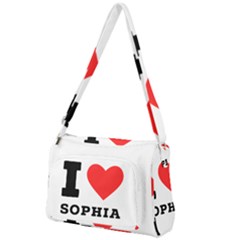 I Love Sophia Front Pocket Crossbody Bag by ilovewhateva