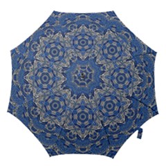 Mandala Rosette Kaleidoscope Abstract Background Hook Handle Umbrellas (medium) by Jancukart