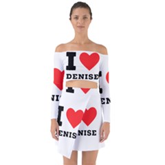 I Love Denise Off Shoulder Top With Skirt Set by ilovewhateva