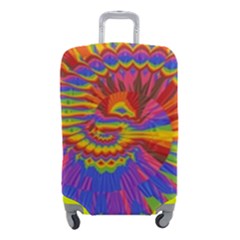 Colorful Spiral Abstract Swirl Twirl Art Pattern Luggage Cover (small) by Jancukart