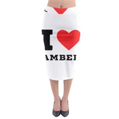 I Love Amber Midi Pencil Skirt by ilovewhateva