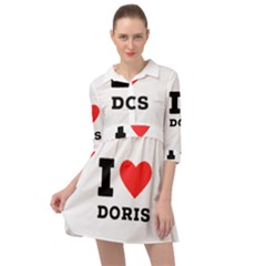 I Love Doris Mini Skater Shirt Dress by ilovewhateva