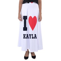 I Love Kayla Flared Maxi Skirt by ilovewhateva