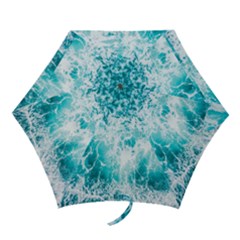 Tropical Blue Ocean Wave Mini Folding Umbrellas by Jack14