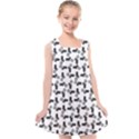 Chooper Motorcycle Drawing Motif Pattern Kids  Cross Back Dress View1