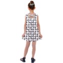 Chooper Motorcycle Drawing Motif Pattern Kids  Cross Back Dress View2