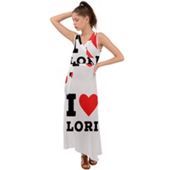 I Love Lori V-neck Chiffon Maxi Dress by ilovewhateva