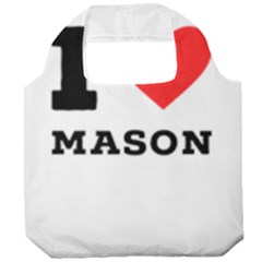 I Love Mason Foldable Grocery Recycle Bag by ilovewhateva