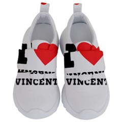 I Love Vincent  Kids  Velcro No Lace Shoes by ilovewhateva