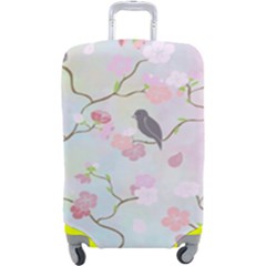 Birds Blossom Seamless Pattern Luggage Cover (large) by Jancukart