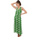 Candy Illustration Pattern V-Neck Chiffon Maxi Dress View1