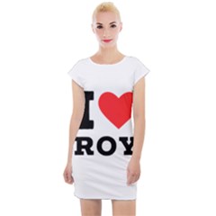 I Love Roy Cap Sleeve Bodycon Dress by ilovewhateva