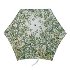 Gold And Green Eucalyptus Leaves Mini Folding Umbrellas by Jack14