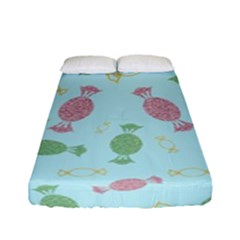 Toffees Candy Sweet Dessert Fitted Sheet (full/ Double Size) by Jancukart