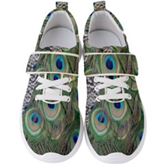 Peacock Bird Feather Colourful Men s Velcro Strap Shoes by Jancukart