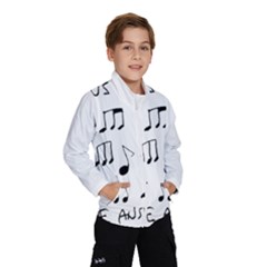 Music Is The Answer Phrase Concept Graphic Kids  Windbreaker by dflcprintsclothing