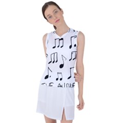 Music Is The Answer Phrase Concept Graphic Women s Sleeveless Sports Top by dflcprintsclothing