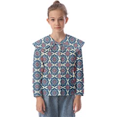 Mandala Seamless Background Texture Kids  Peter Pan Collar Blouse by Jancukart