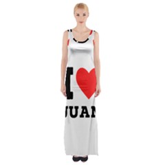 I Love Juan Thigh Split Maxi Dress by ilovewhateva