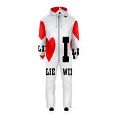 I Love Willie Hooded Jumpsuit (kids) by ilovewhateva