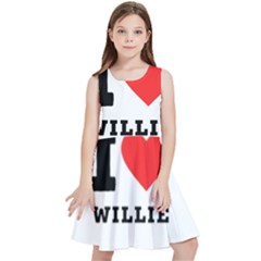 I Love Willie Kids  Skater Dress by ilovewhateva