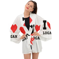 I Love Logan Long Sleeve Kimono by ilovewhateva