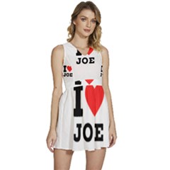 I Love Joe Sleeveless High Waist Mini Dress by ilovewhateva