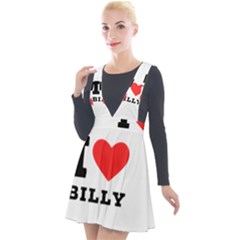 I Love Billy Plunge Pinafore Velour Dress by ilovewhateva