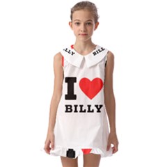 I Love Billy Kids  Pilgrim Collar Ruffle Hem Dress by ilovewhateva