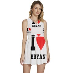 I Love Bryan Sleeveless High Waist Mini Dress by ilovewhateva