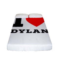 I Love Dylan  Fitted Sheet (full/ Double Size) by ilovewhateva