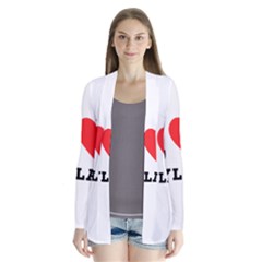 I Love Dylan  Drape Collar Cardigan by ilovewhateva