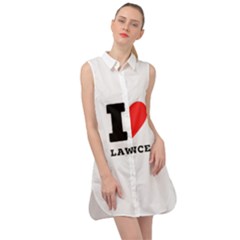 I Love Lawrence Sleeveless Shirt Dress by ilovewhateva