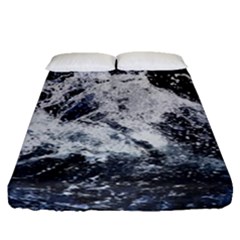 Tempestuous Beauty Art Print Fitted Sheet (queen Size) by dflcprintsclothing