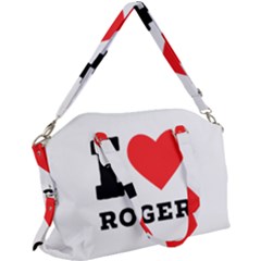 I Love Roger Canvas Crossbody Bag by ilovewhateva