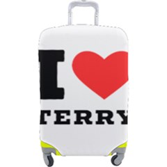 I Love Terry  Luggage Cover (large) by ilovewhateva