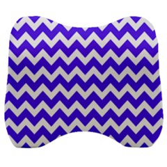 Chevron Pattern Gifts Velour Head Support Cushion by GardenOfOphir