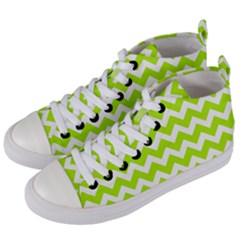 Chevron Pattern Gifts Women s Mid-top Canvas Sneakers by GardenOfOphir